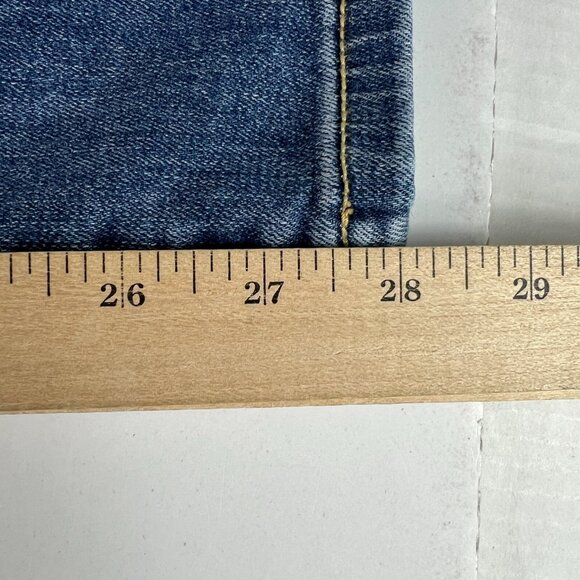 Judy Blue Jeans Women's 30x28* Skinny Mid Rise Blue Distressed Denim Tag 29 - Picture 12 of 16